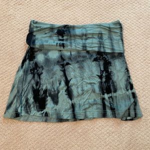 Life is Good tie dye mini skirt!